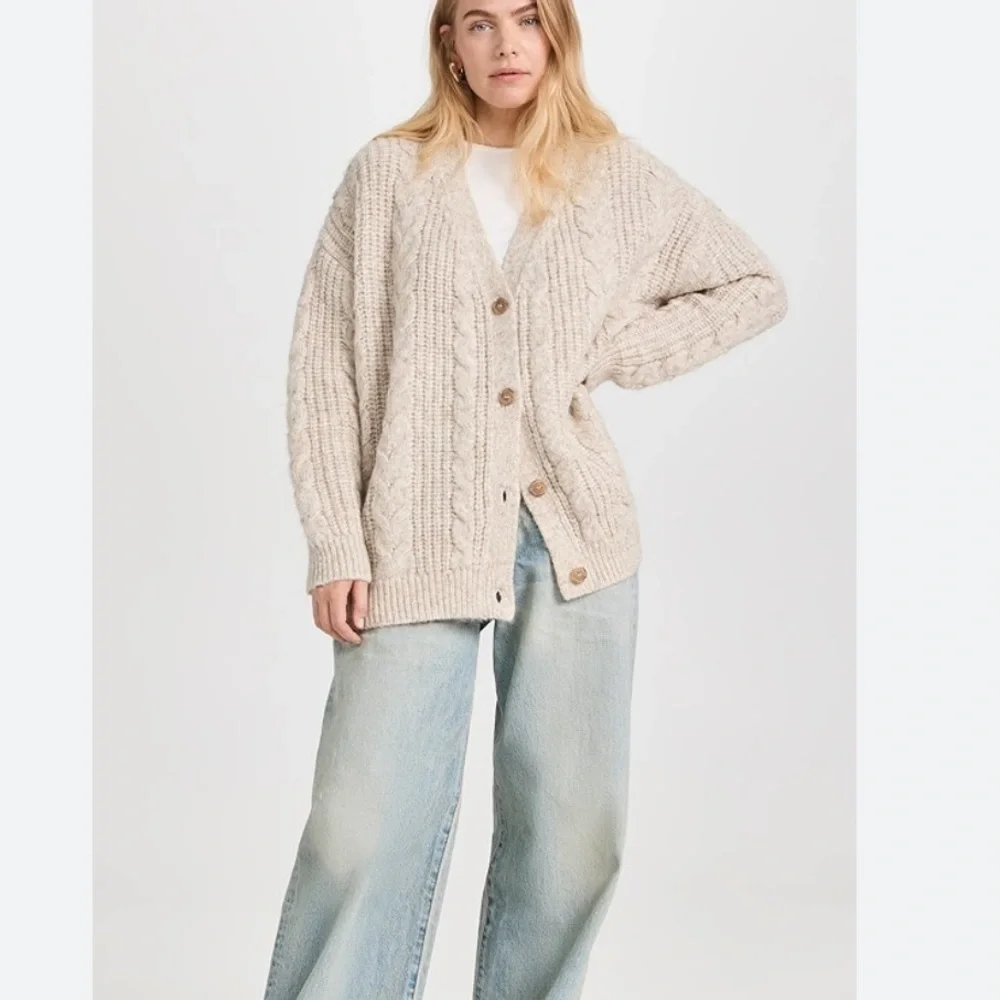 Cable Cocoon Cardigan oatmeal - Picture 12 of 12
